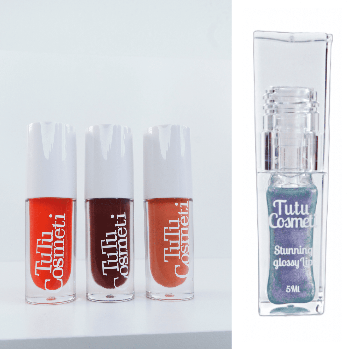 Christmas gift ideas bundle, color pop lip trio-gloss set with free color-changing lip oil and a pair of earning 