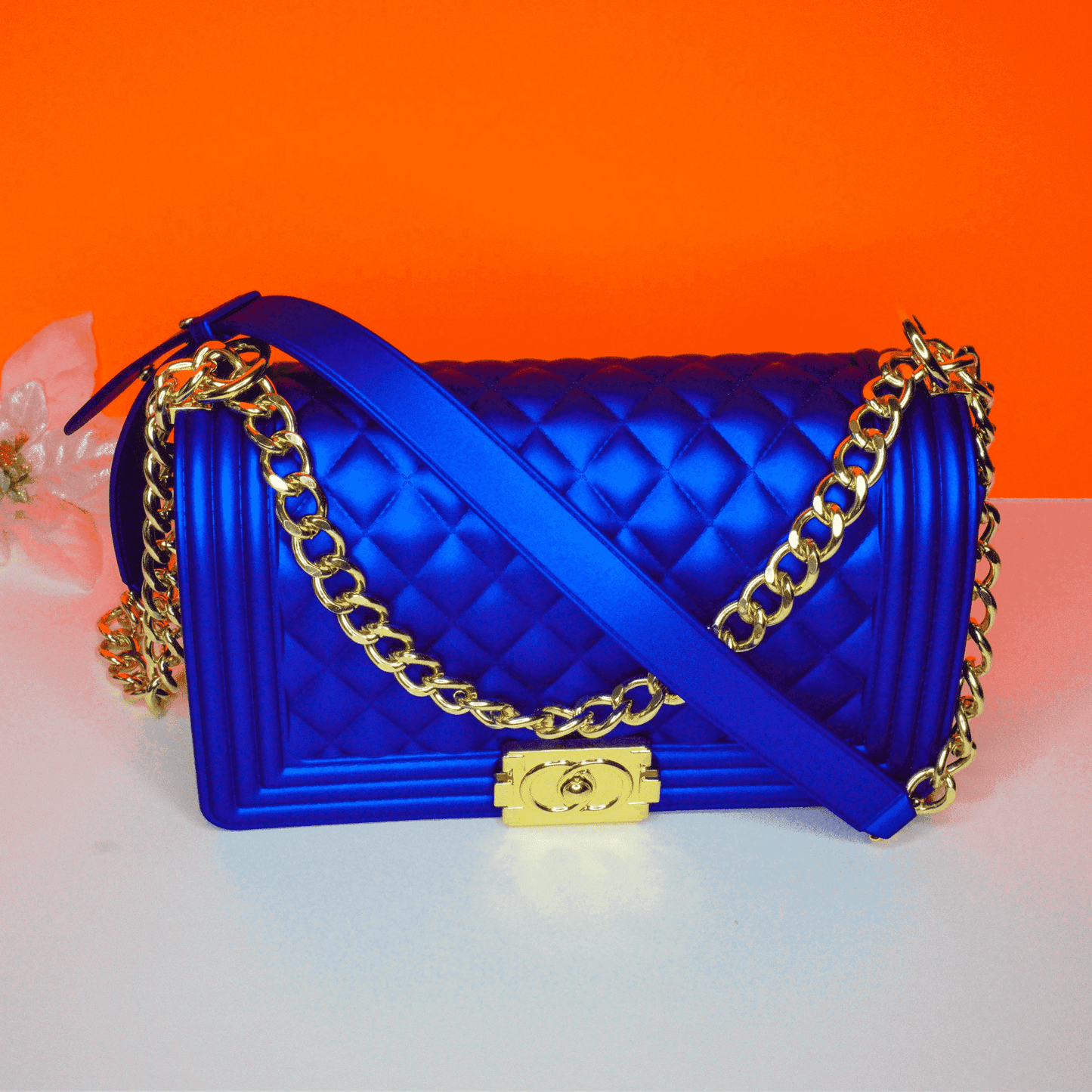 Woman Fashion Purse / handbags royal blue fashion purse , jelly bags ,PVC  bag
